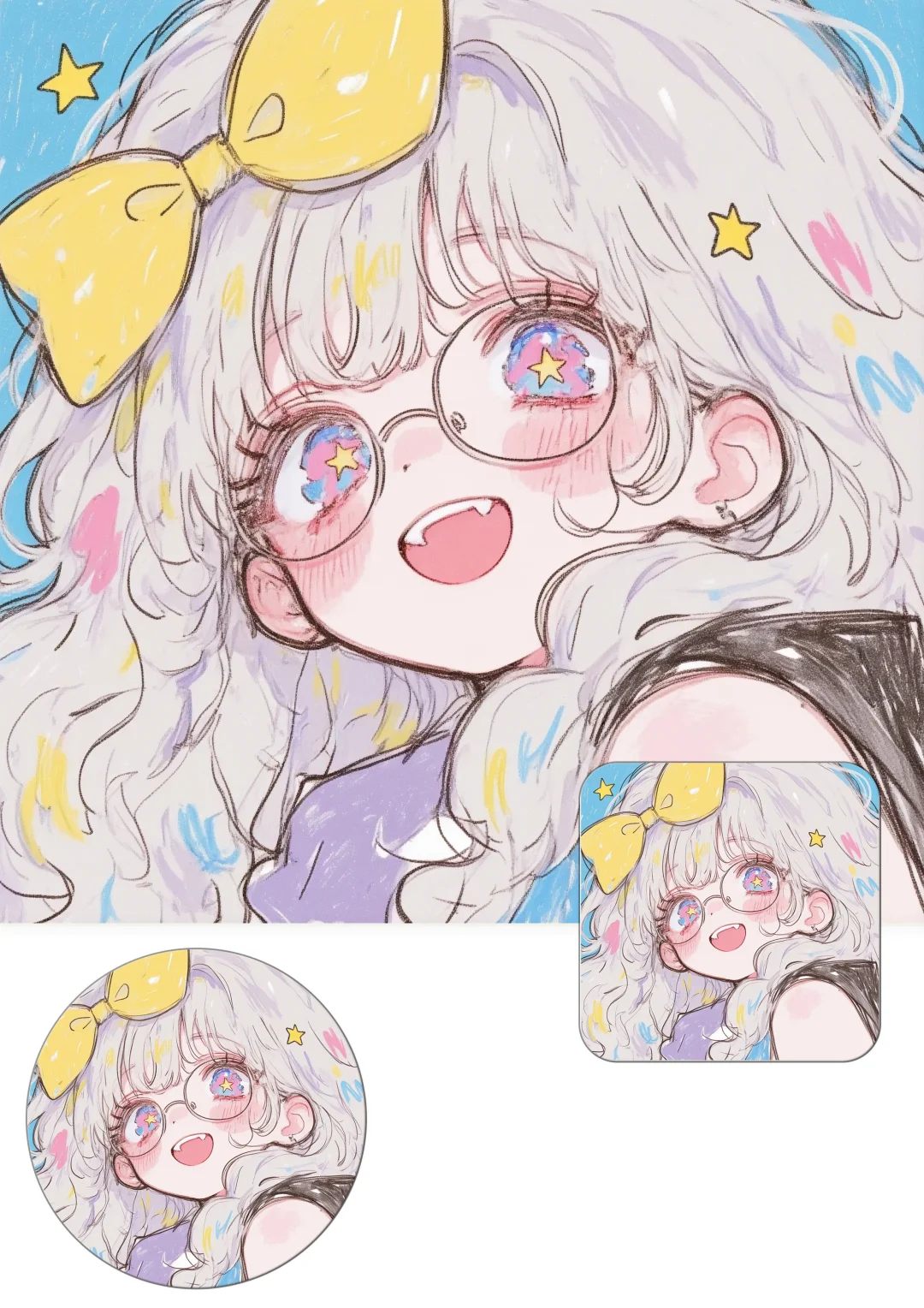 卡通女生头像|今天是甜妹,甜甜的很安心!