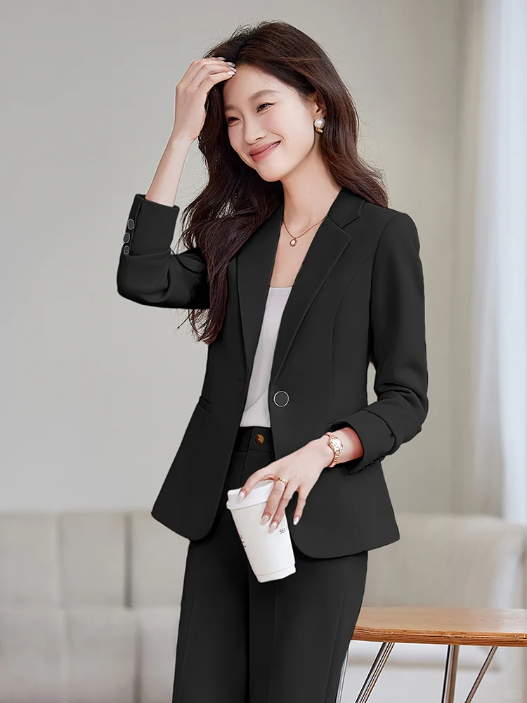 韩系时尚气质女神范西装套装