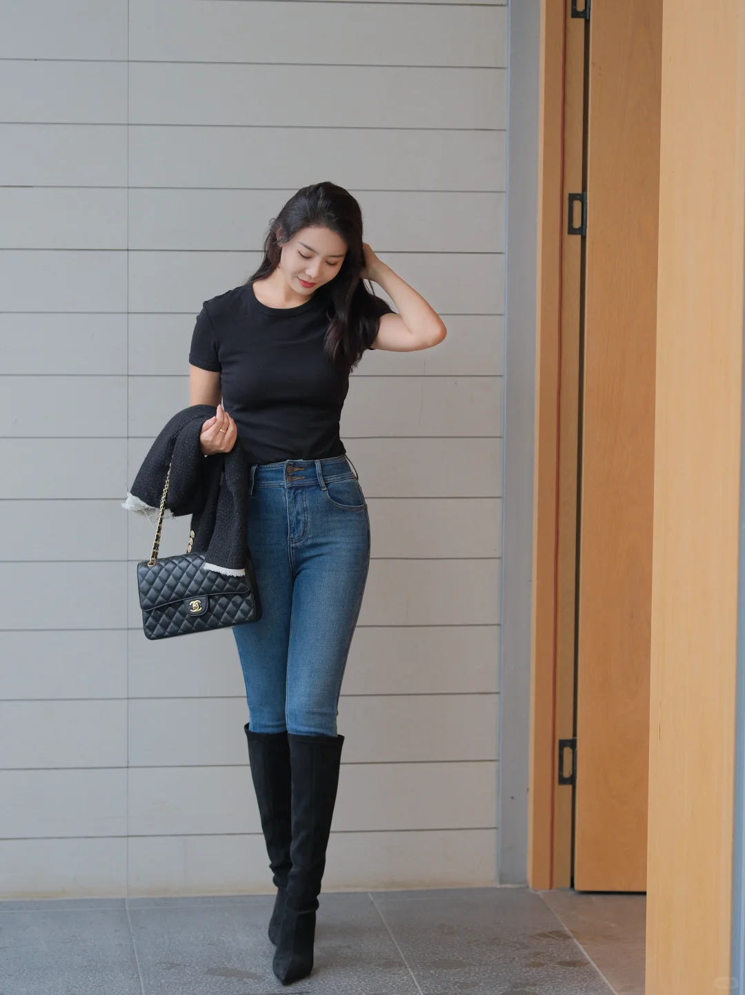 168cm52kg小脚裤➕长靴yyds