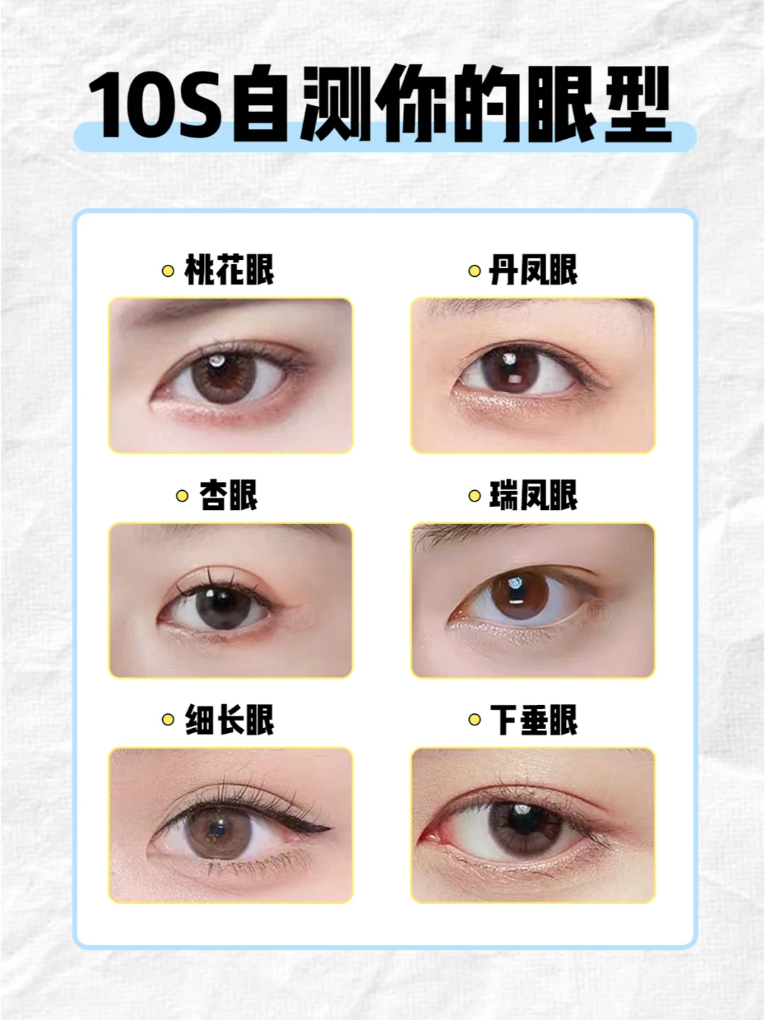 10s自测你的眼型