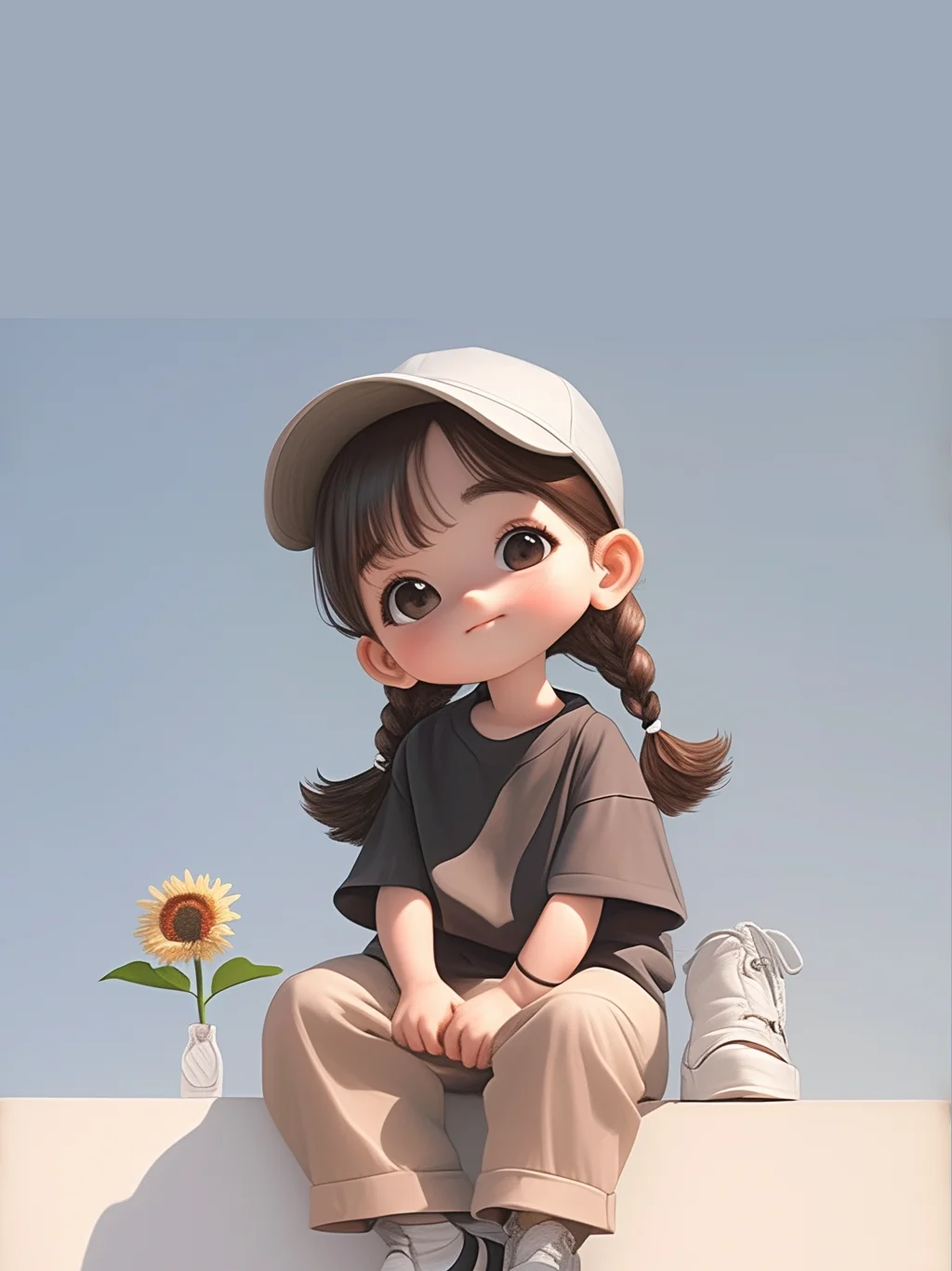 她真的好可爱啊！