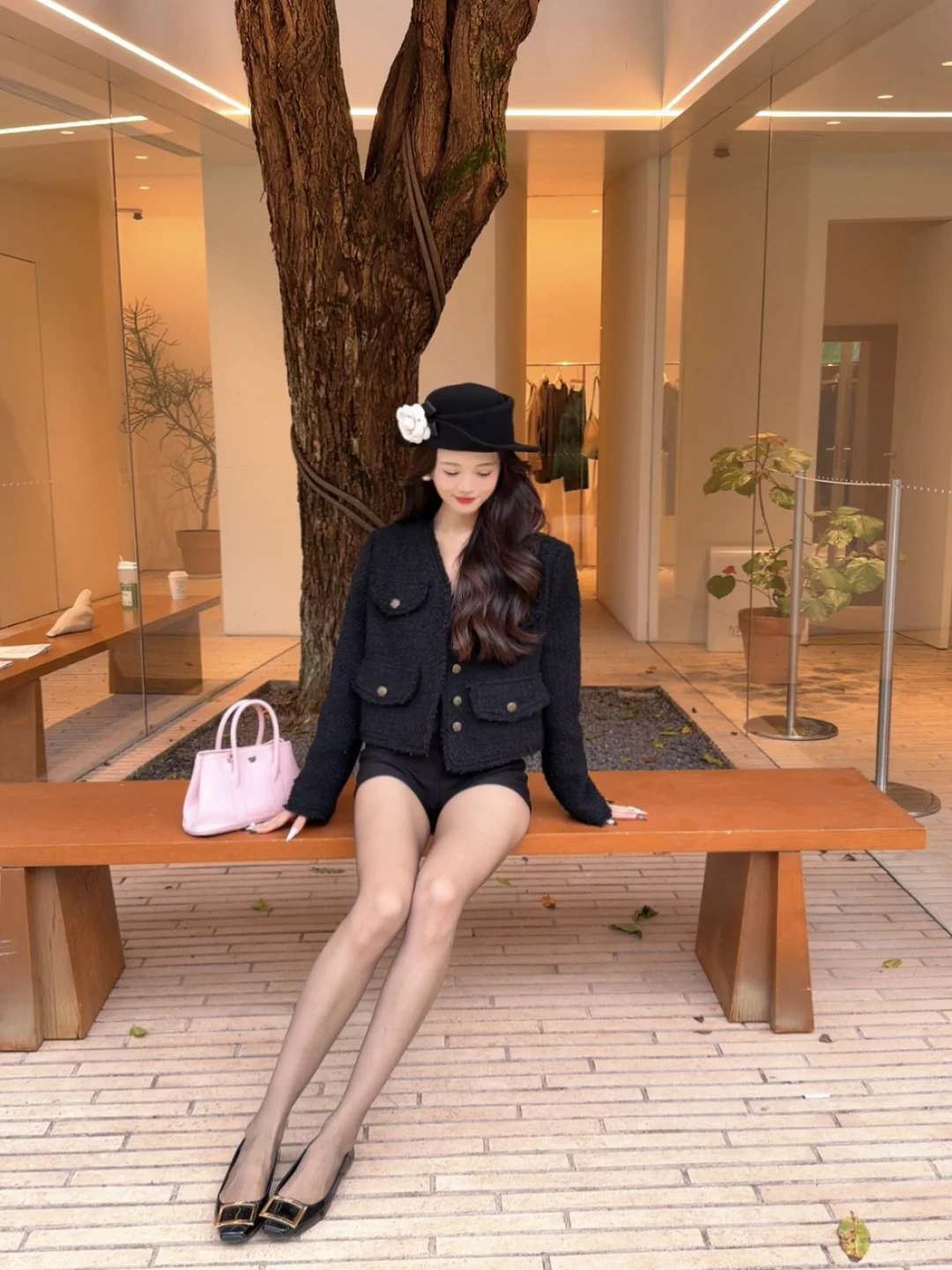 165ootd | 🫧小香风外套+浅黑丝袜✨