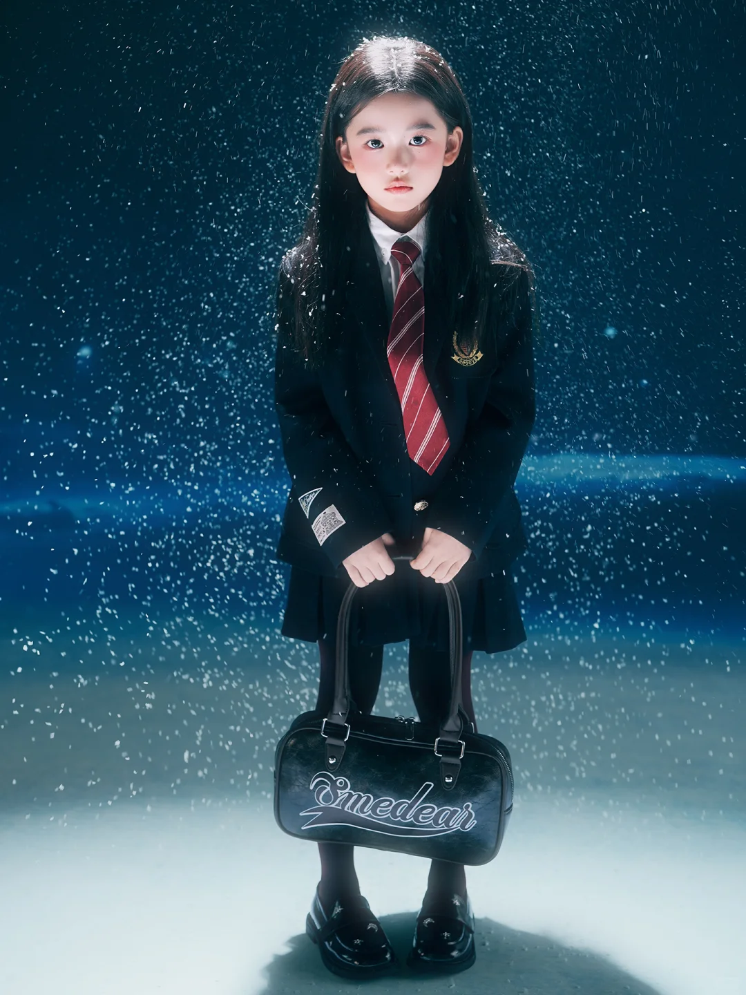 美到失语❗终于给女儿拍到🈵意的雪景写真