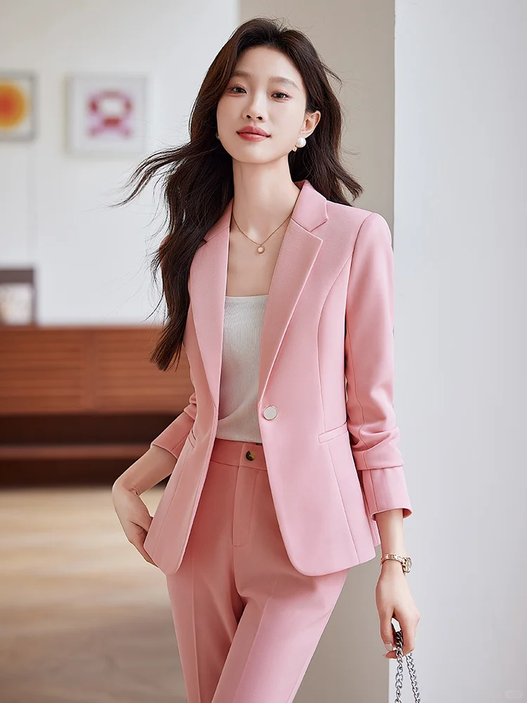 韩系时尚气质女神范西装套装