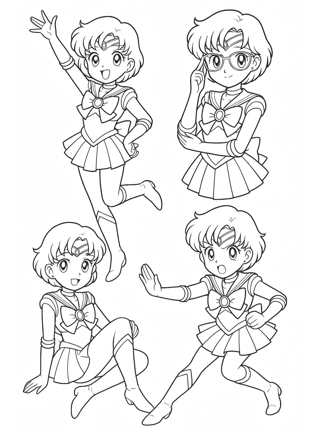 一起来画简笔画-美少女战士