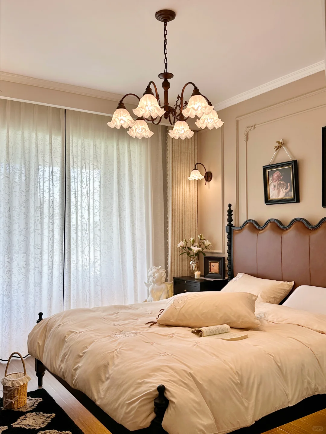 窗帘搭配思路✨法式复古风卧室氛围感拉满