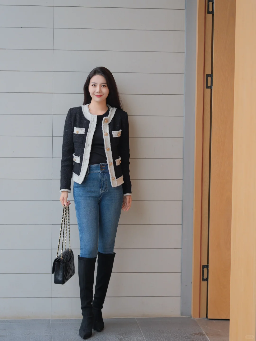 168cm52kg小脚裤➕长靴yyds