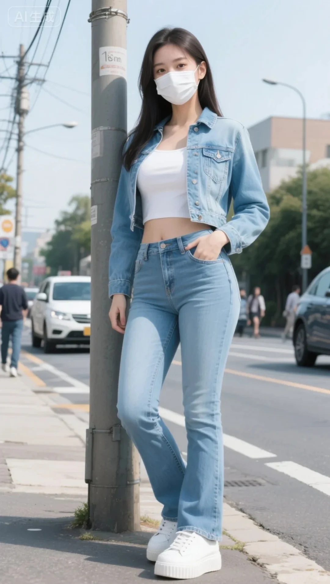 路边的那个女孩好美啊
