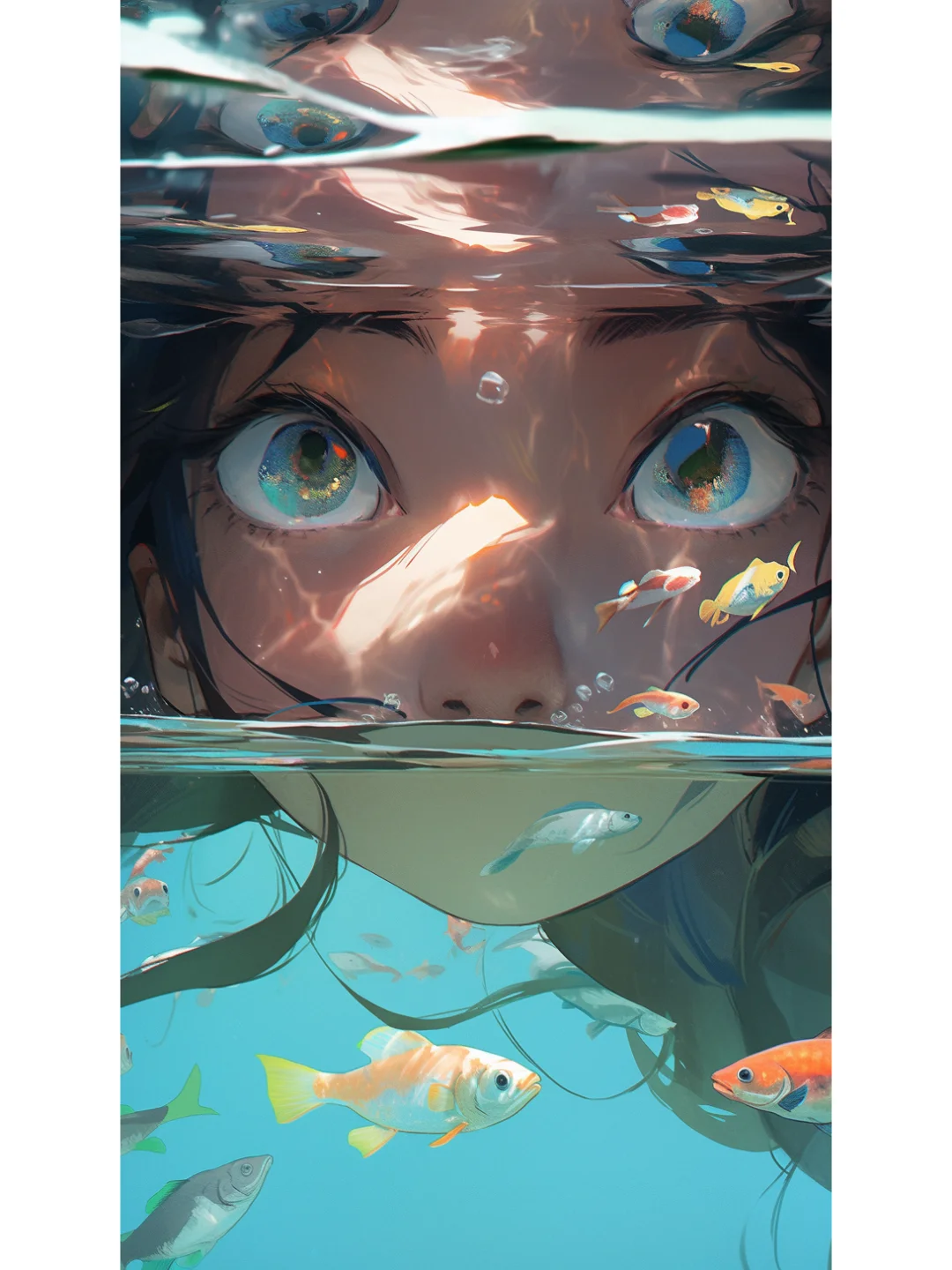 水下少女||夏天就应该用它当壁纸