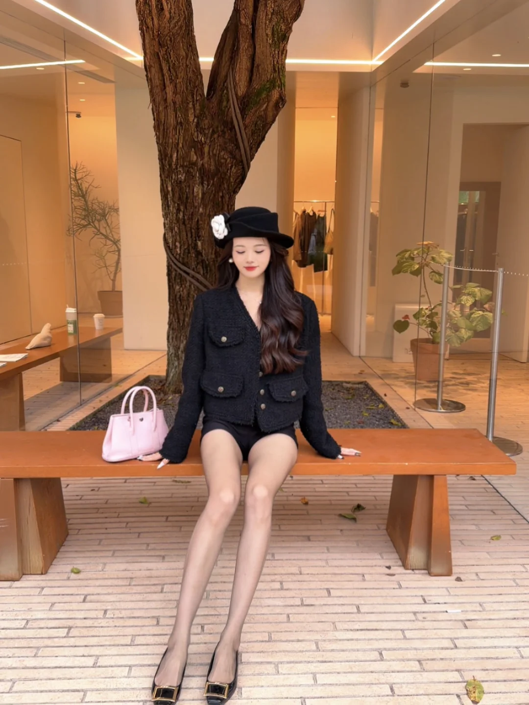 165ootd | 🫧小香风外套+浅黑丝袜✨