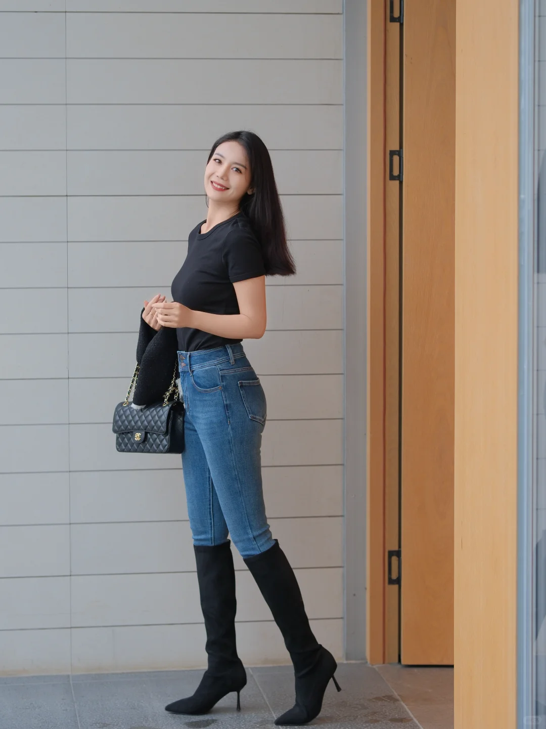 168cm52kg小脚裤➕长靴yyds