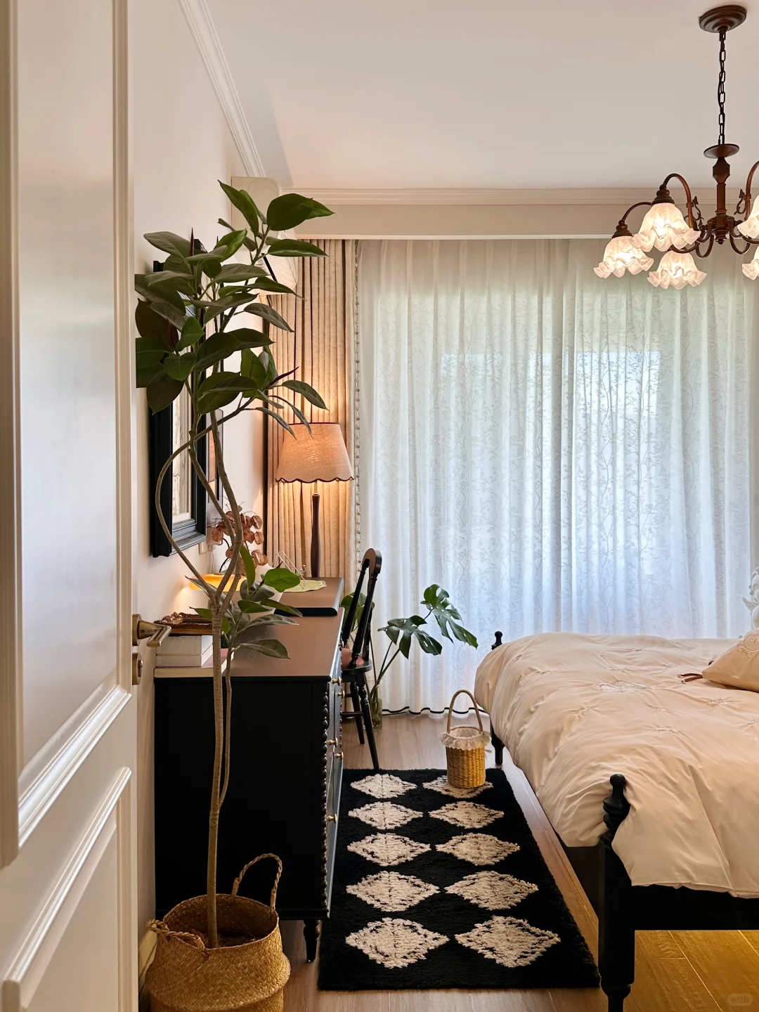 窗帘搭配思路✨法式复古风卧室氛围感拉满