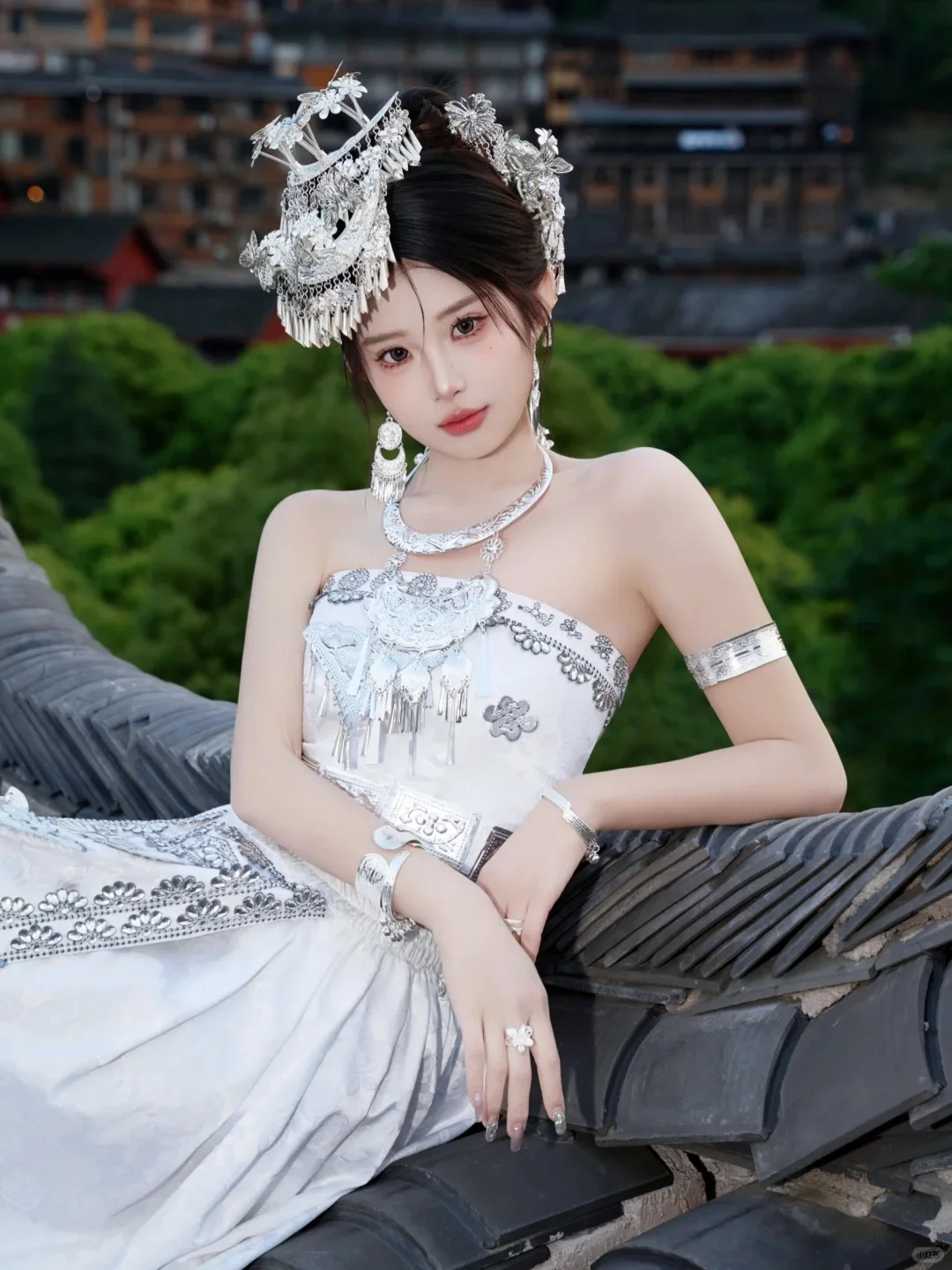 在阳朔❗来拍299全包的苗疆少女天花板哇
