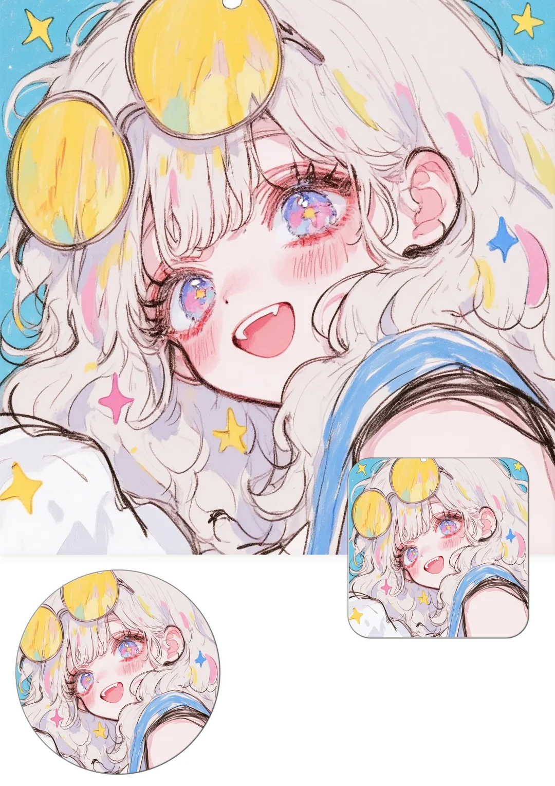 卡通女生头像|今天是甜妹,甜甜的很安心!