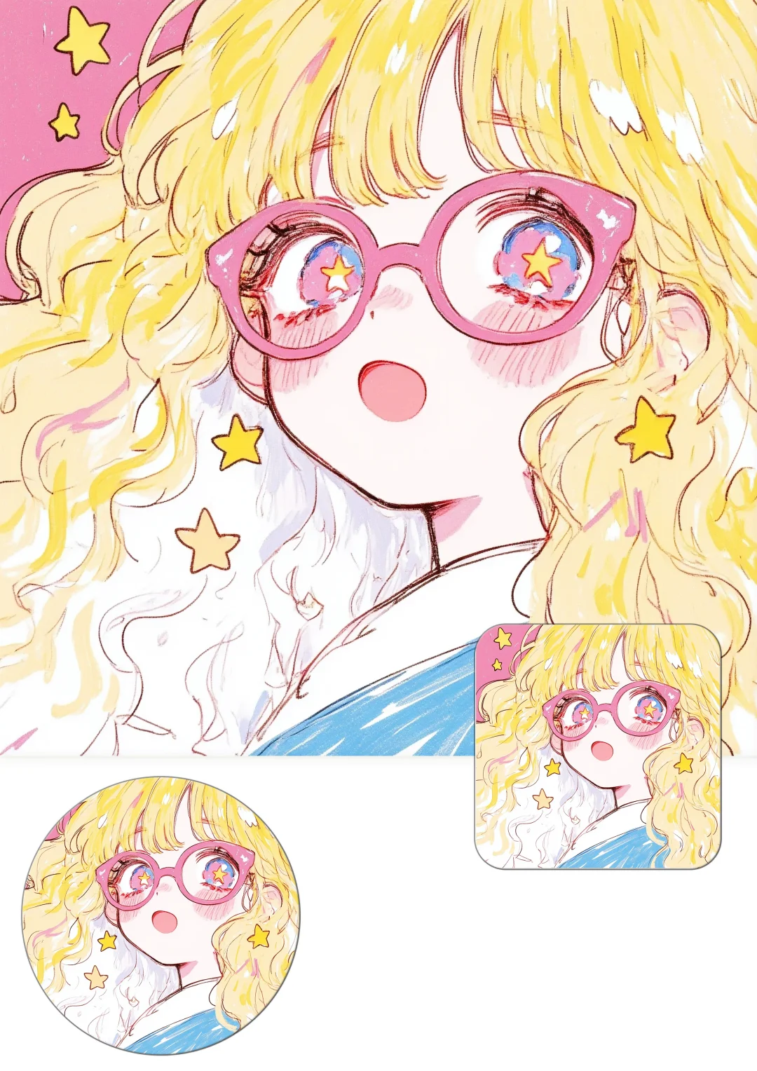 卡通女生头像|今天是甜妹,甜甜的很安心!