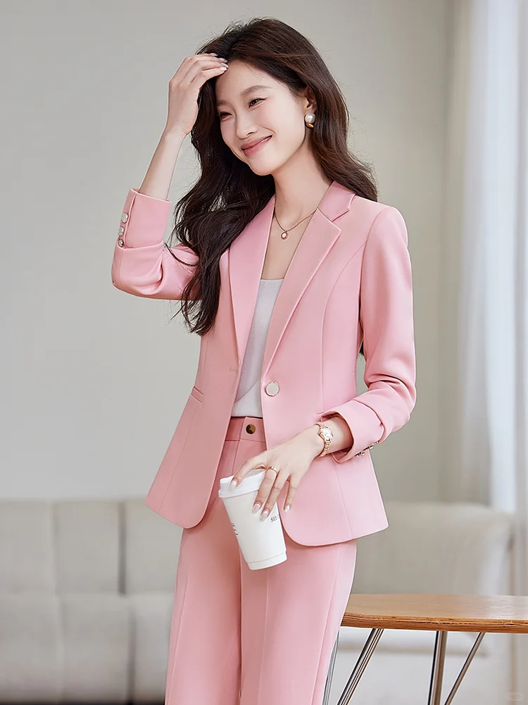 韩系时尚气质女神范西装套装