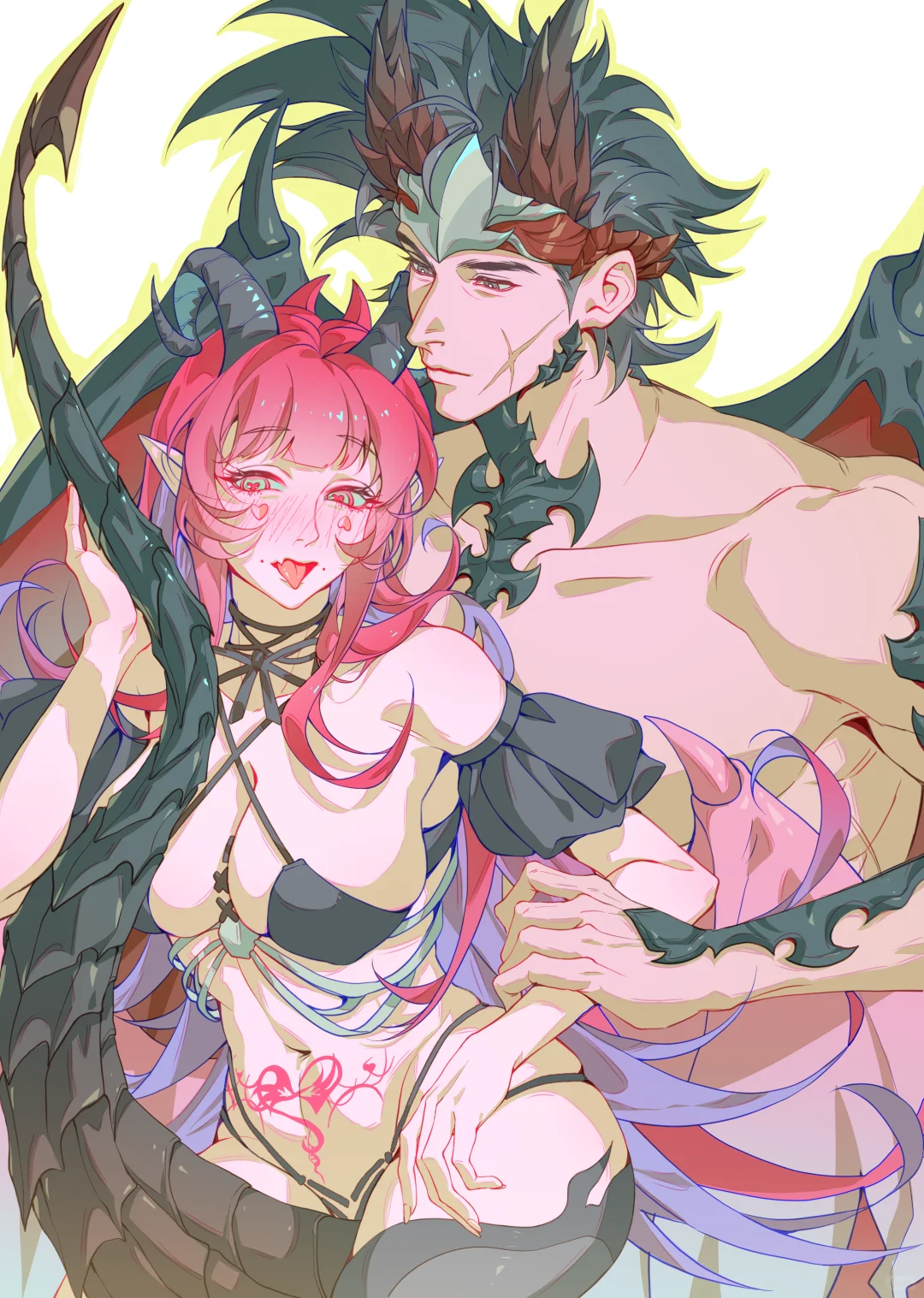 喜欢龙男和魅魔的体型差