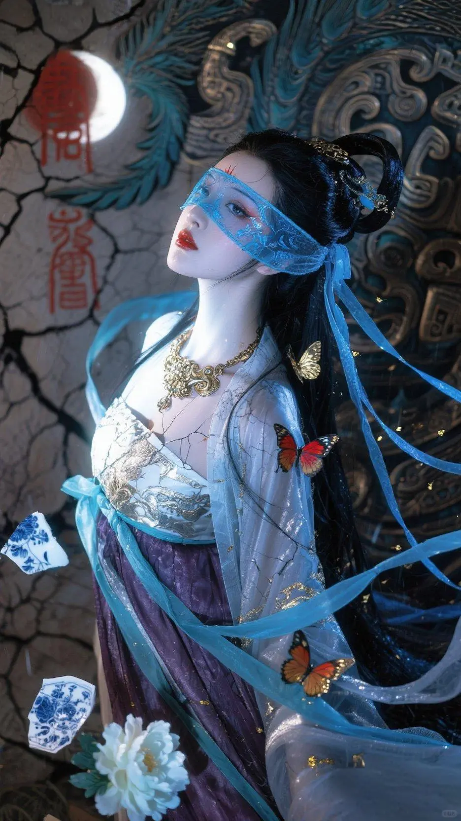 AI古风美女,美得挪不开眼~