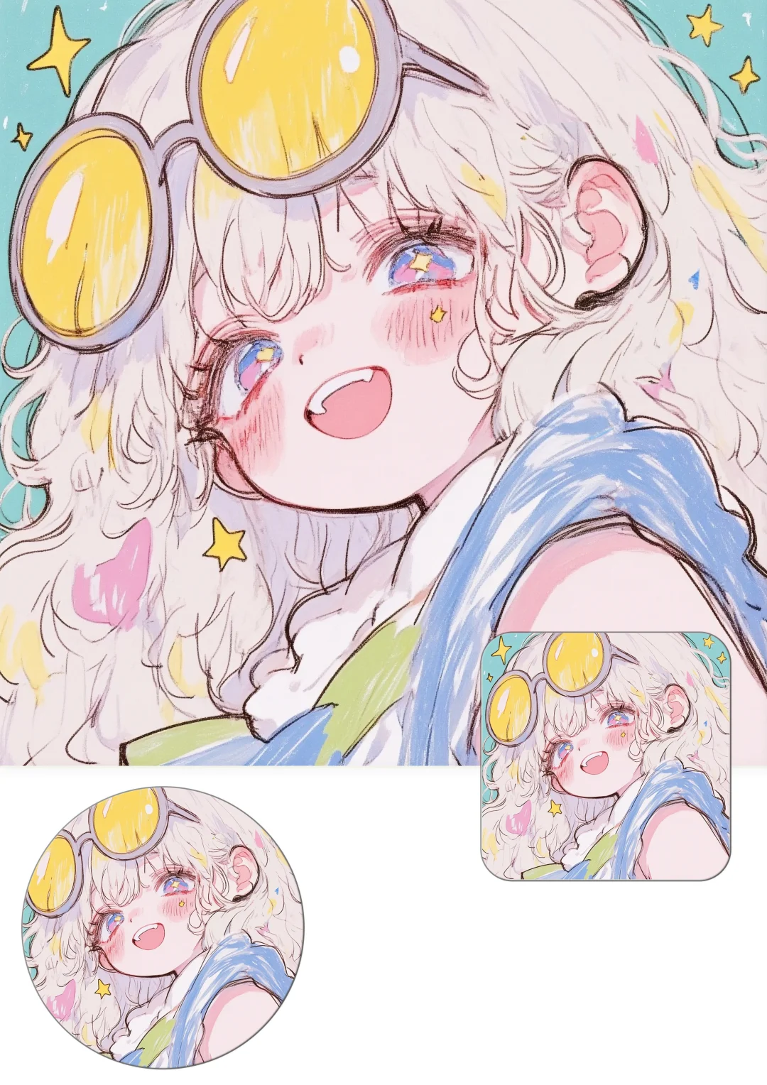 卡通女生头像|今天是甜妹,甜甜的很安心!