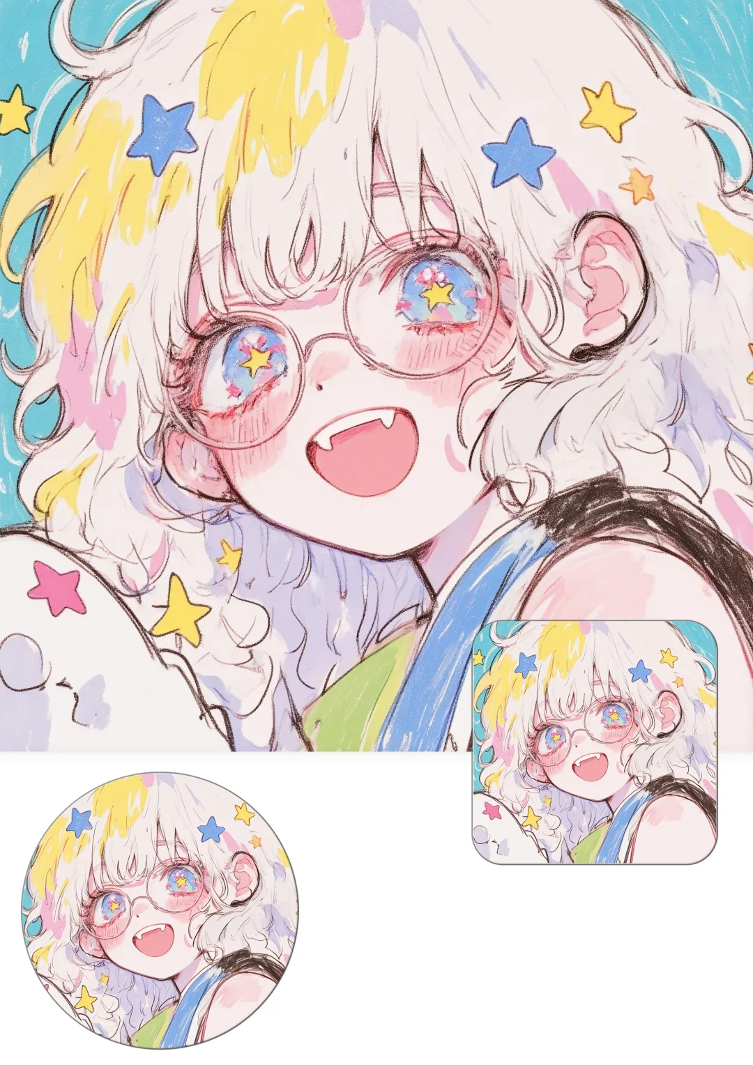 卡通女生头像|今天是甜妹,甜甜的很安心!