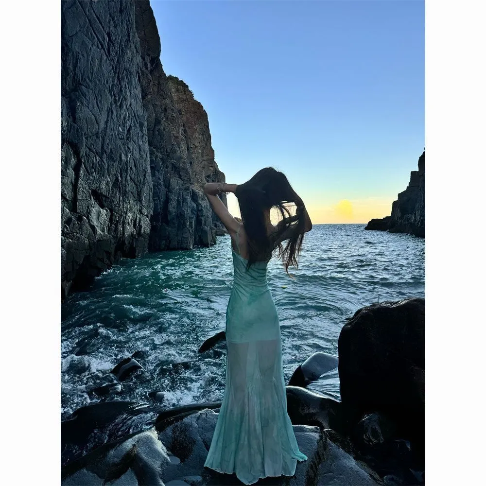 🌊法式吊带裙！微胖天菜！
