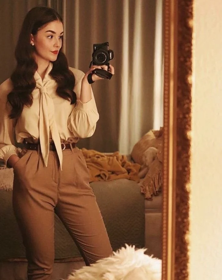 复古审美积累|周末和杂志学穿搭 拍照📸