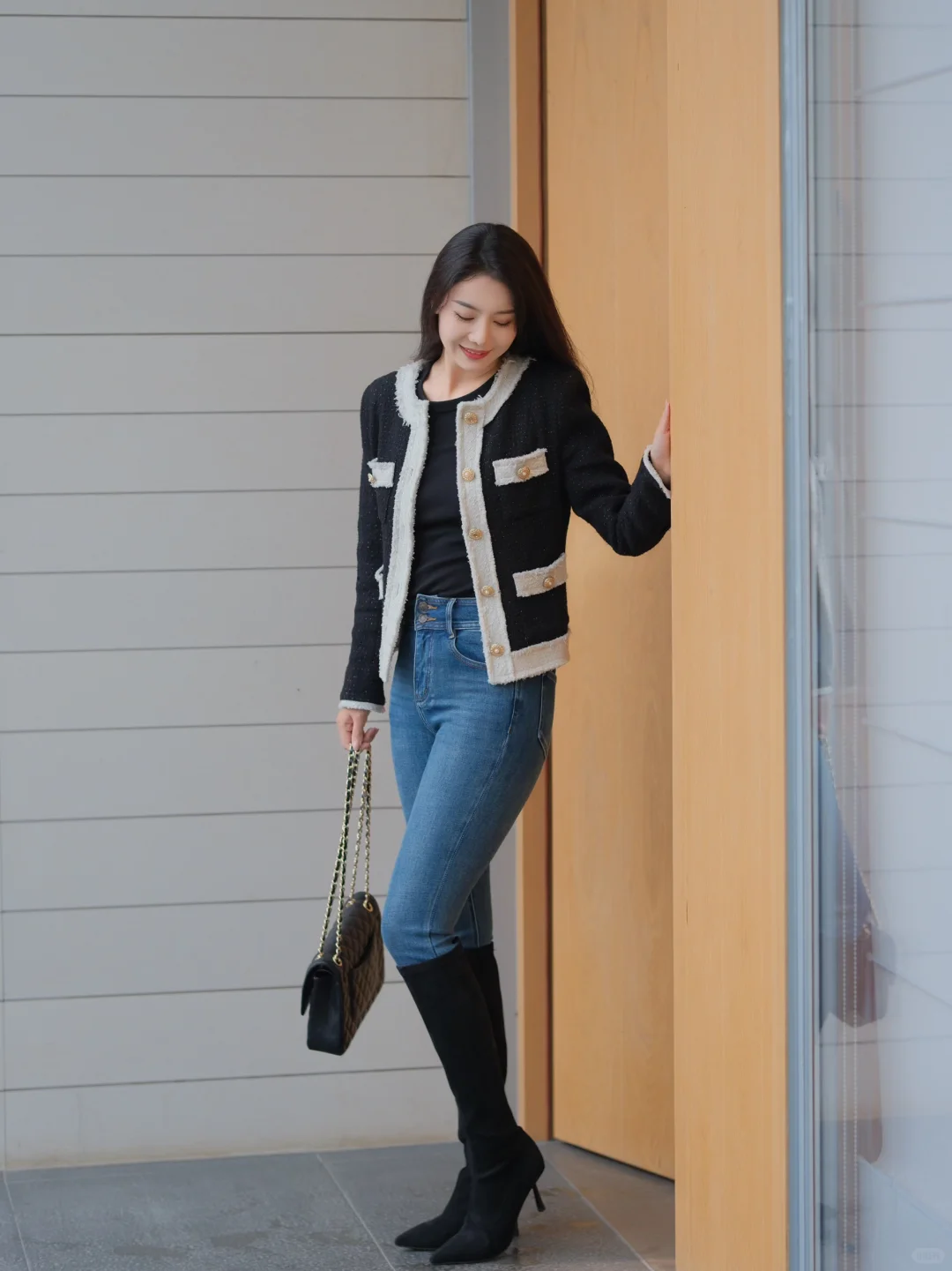 168cm52kg小脚裤➕长靴yyds