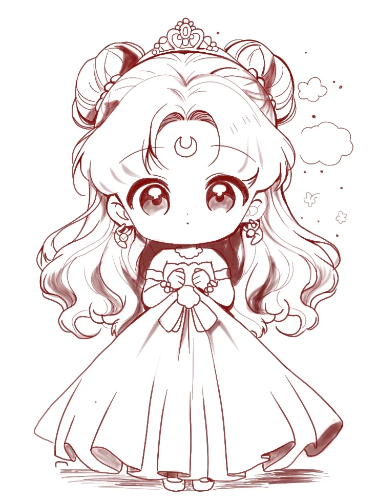 挑战线稿练习100次,之第4次打卡成功🏆