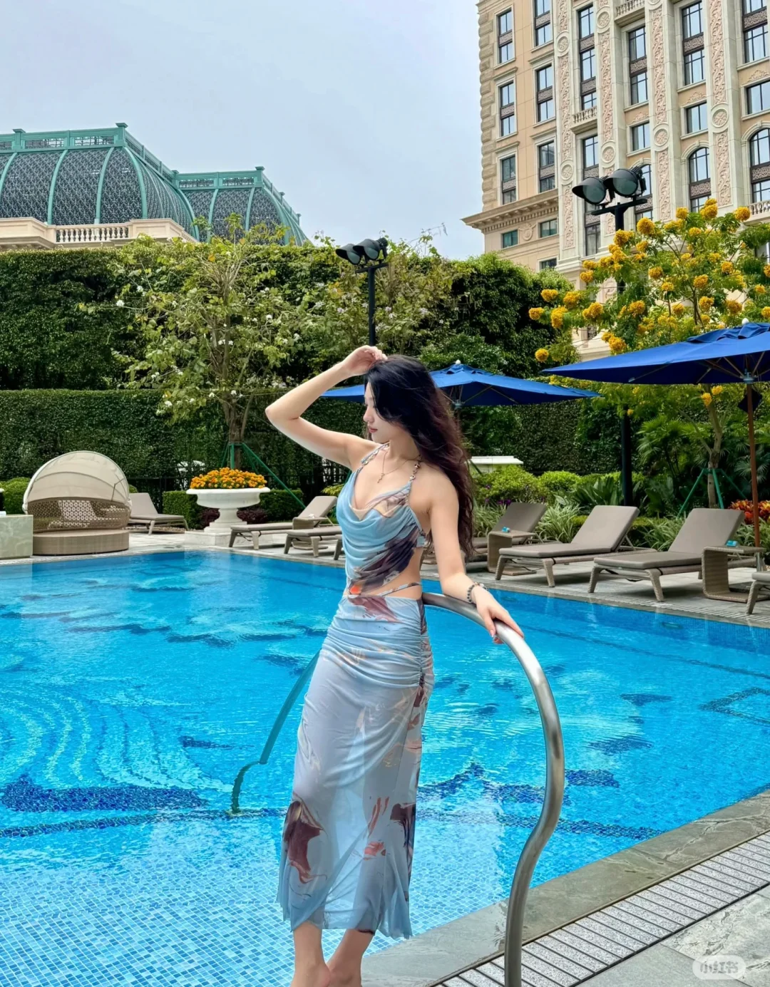 自带氛围感的链条泳衣绝了