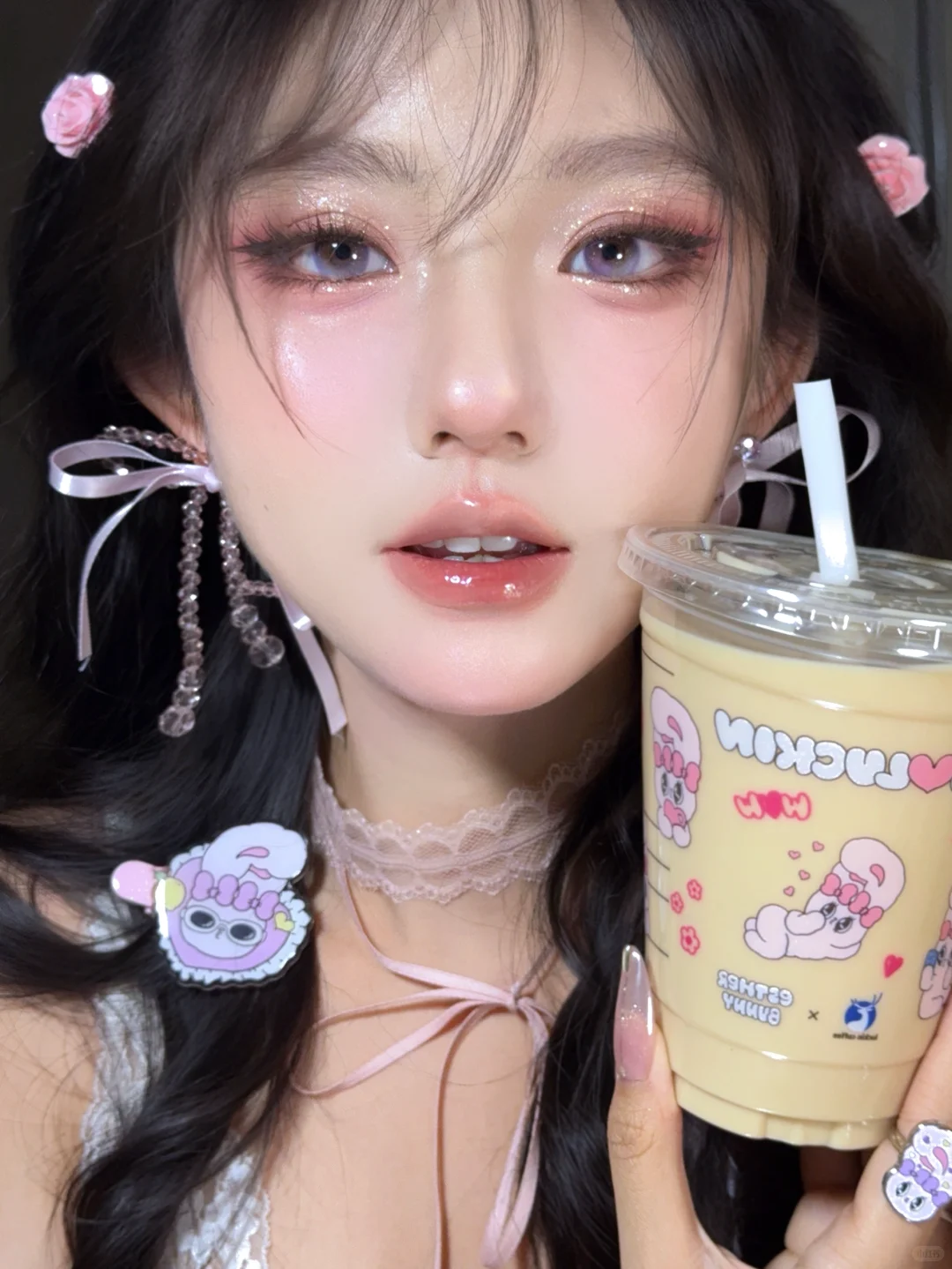 奶香玫瑰|甜香交织浪漫七夕约会妆容教程