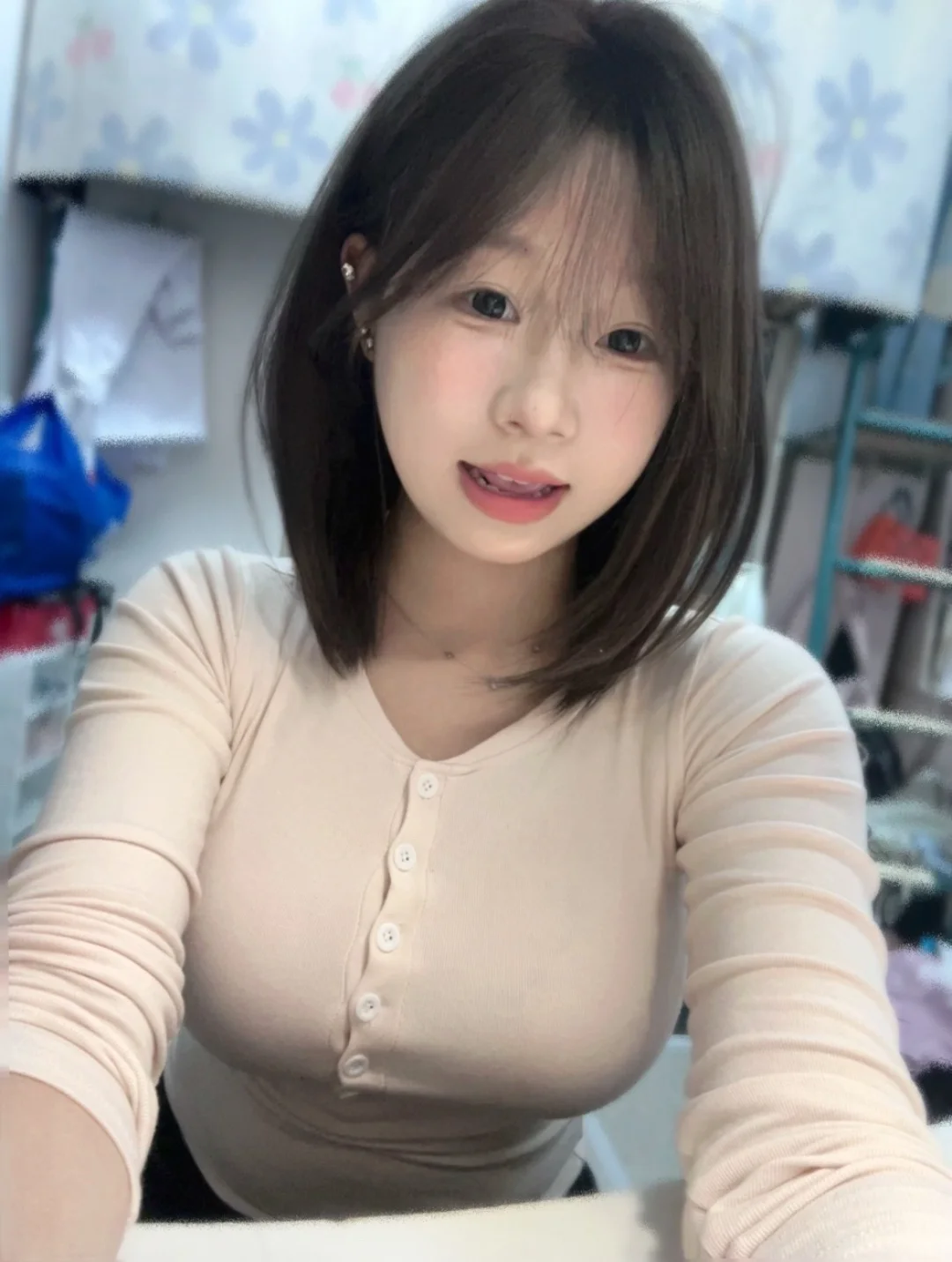 158 110斤|微胖初秋内搭分享!好喜欢新假发!