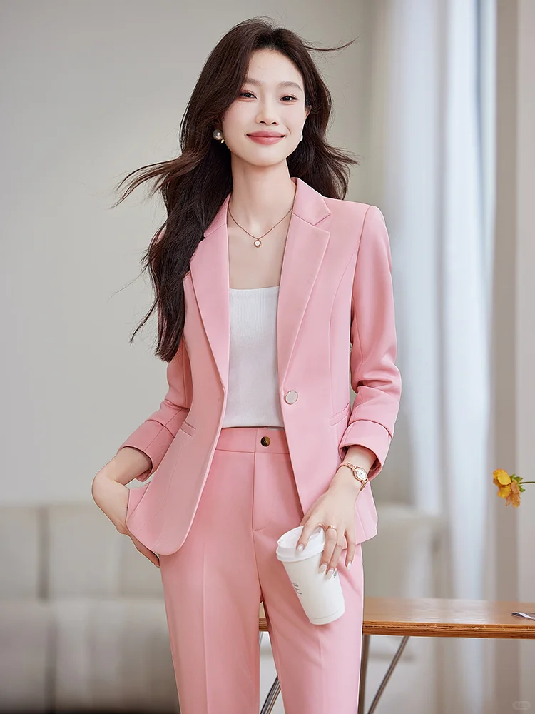 韩系时尚气质女神范西装套装