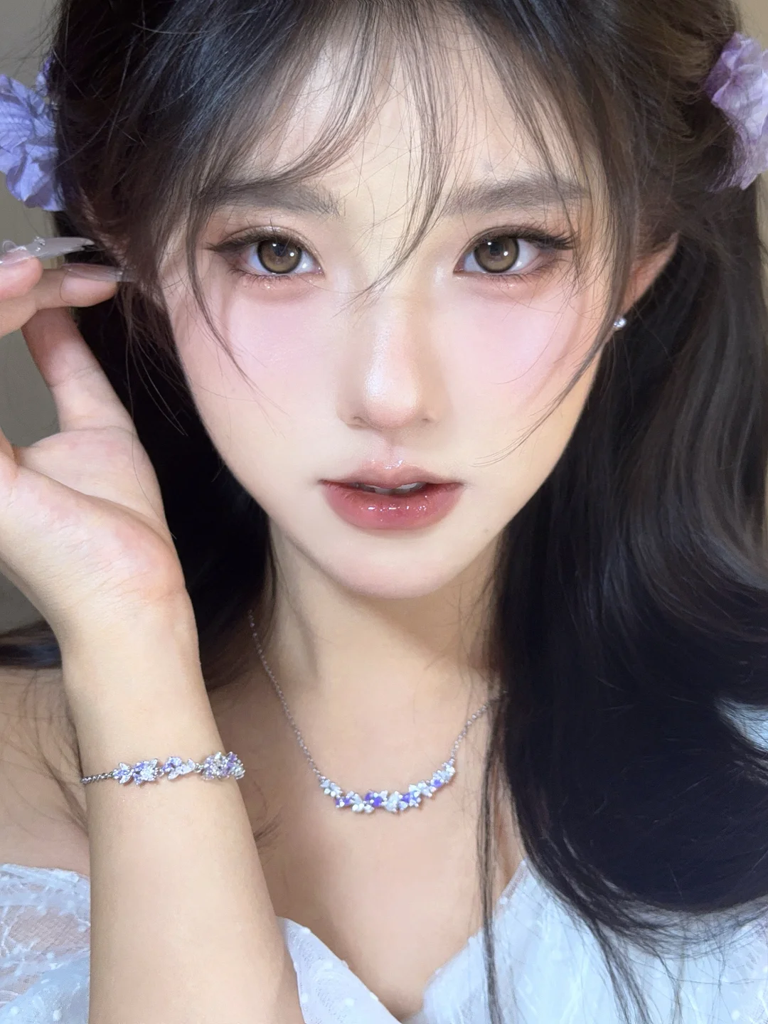 淡颜紫藤花|清冷小狐狸妆容教程