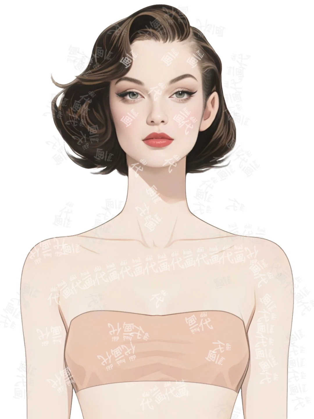 女装模特|女模|效果图模特|西方复古模特