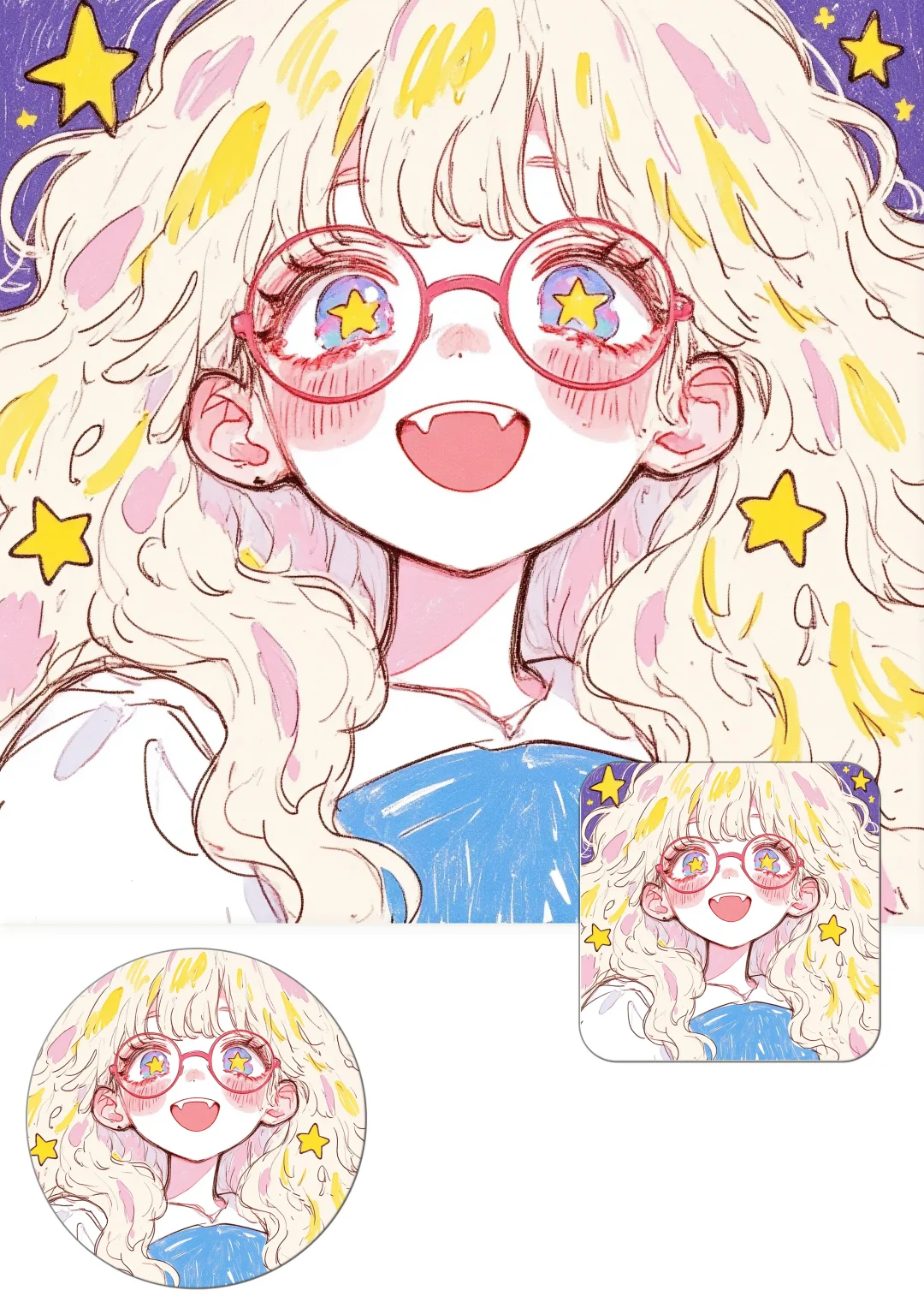 卡通女生头像|今天是甜妹,甜甜的很安心!