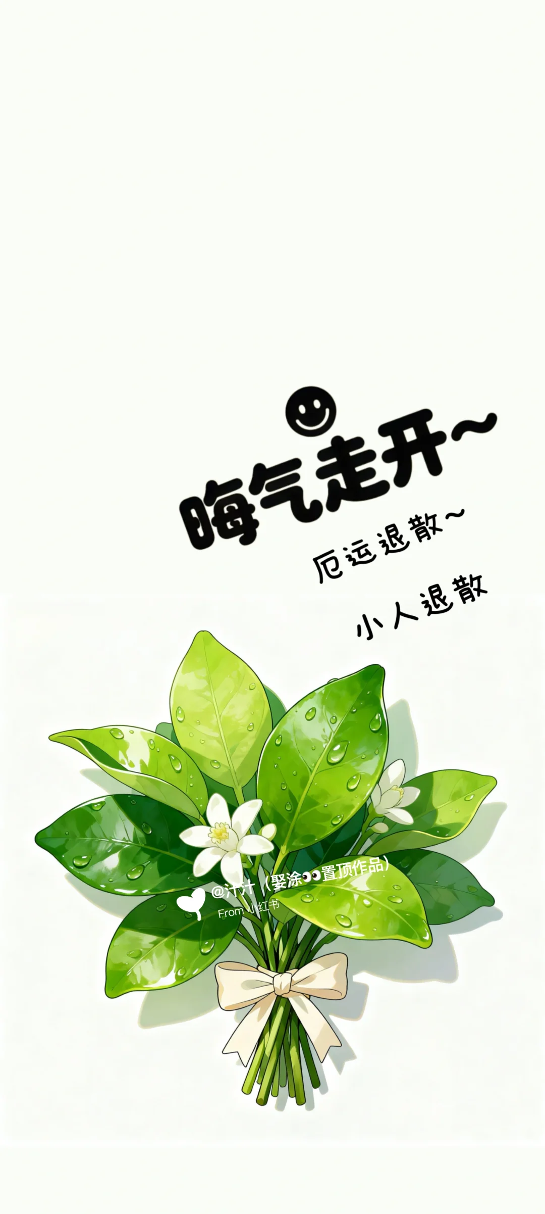 简约壁纸～柚子叶壁纸