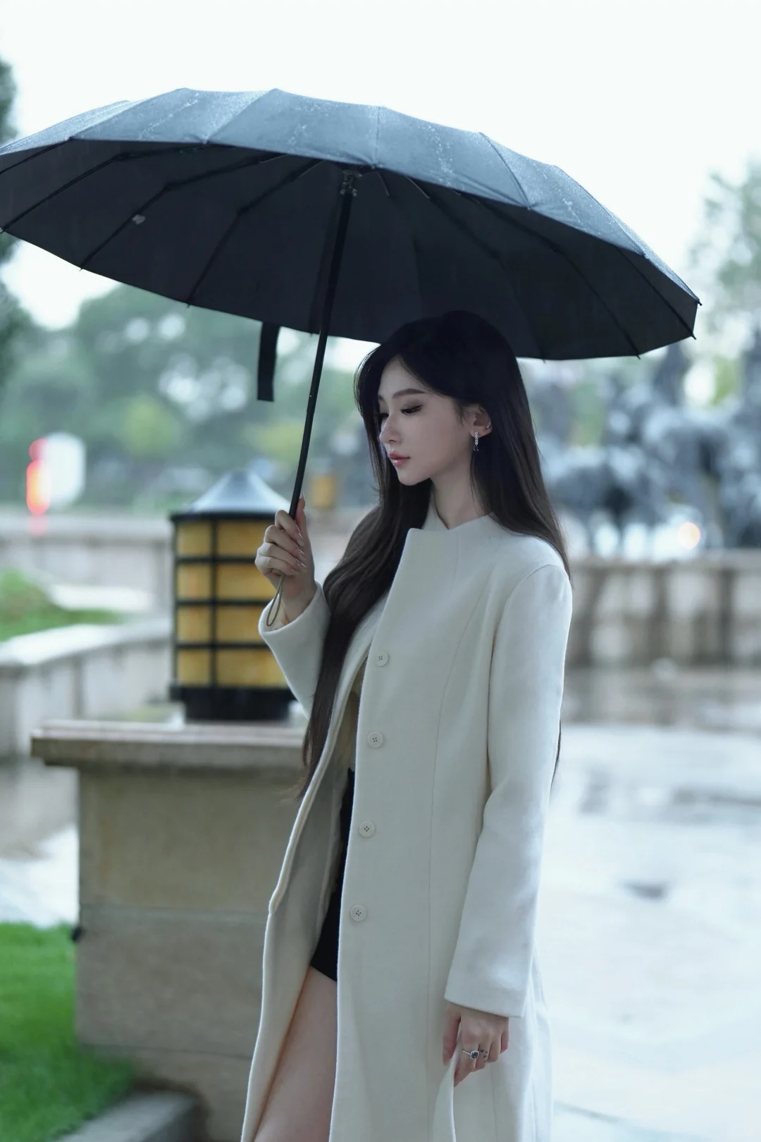 原来扎发比披发更显脸小