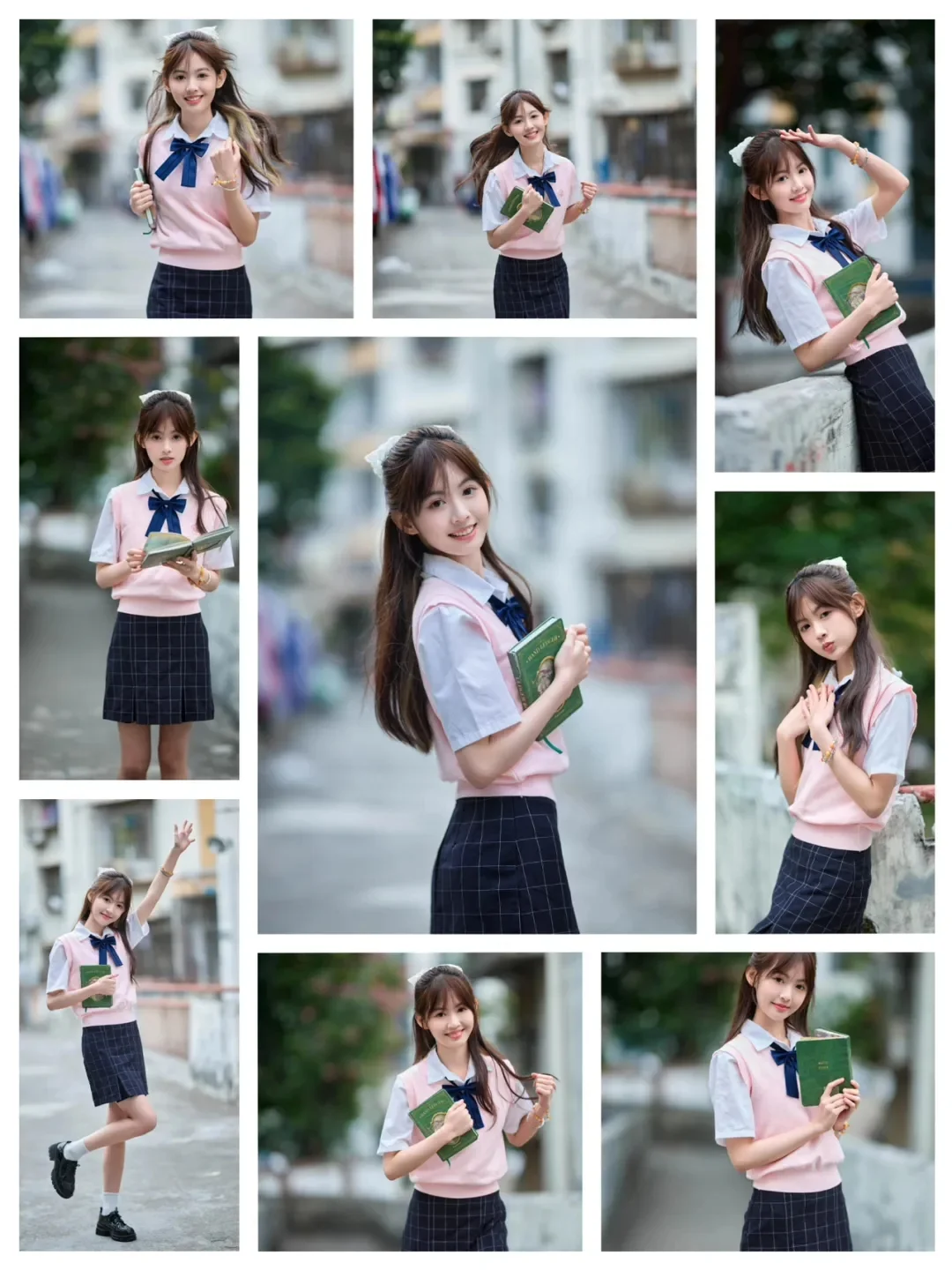 学院风拍照,9个姿势拍出校园氛围感