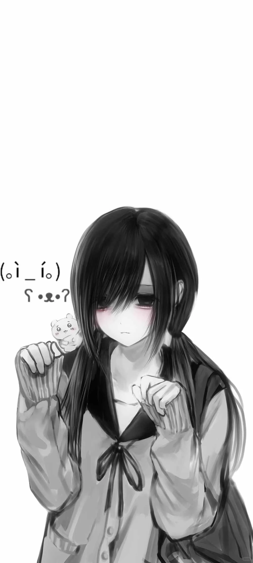 黑白绘画风壁纸³→