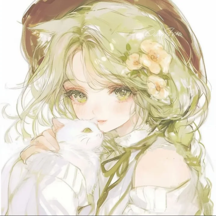 wechat/油画风少女感女头