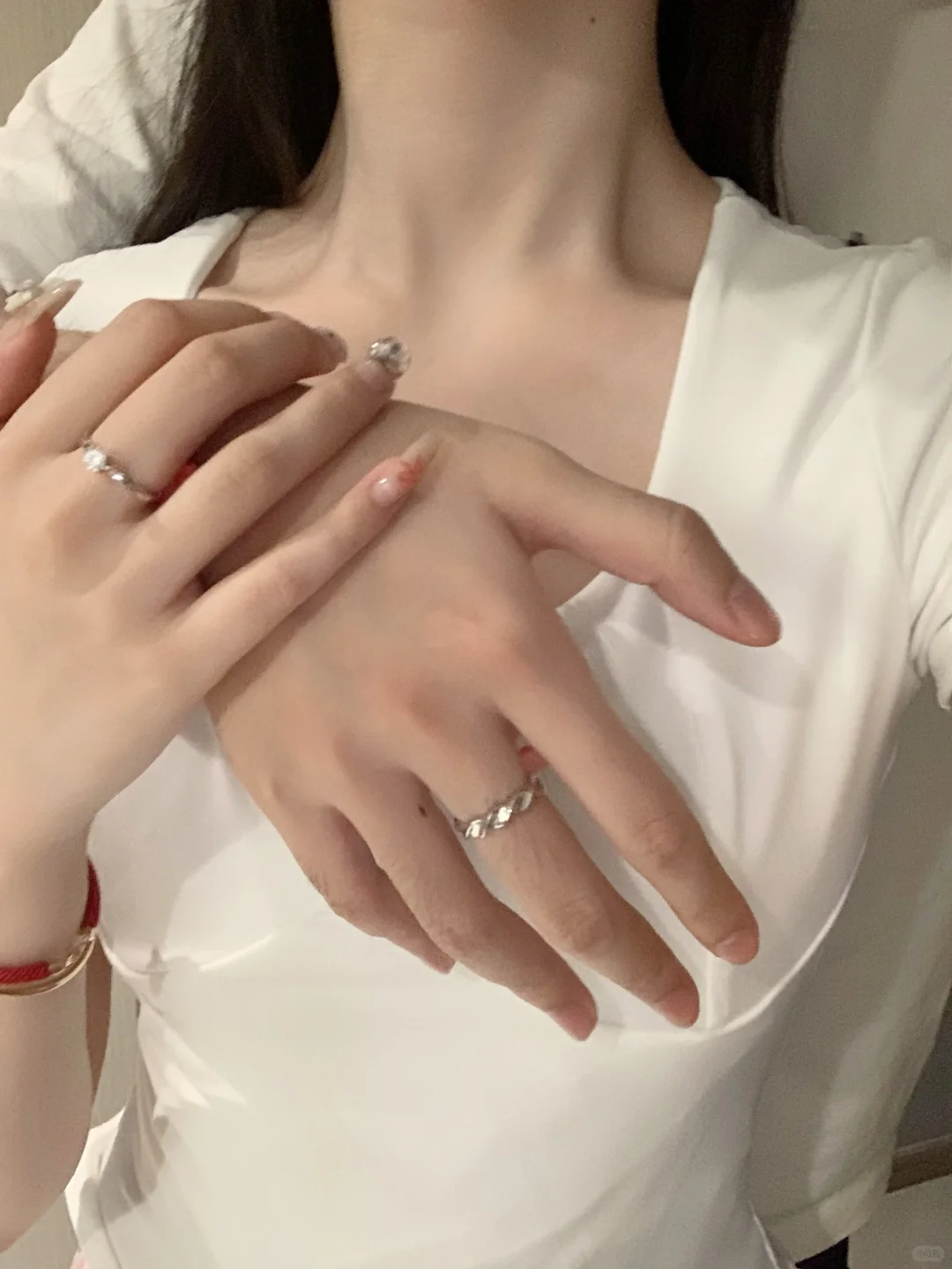 不露脸情侣照超有氛围感💍