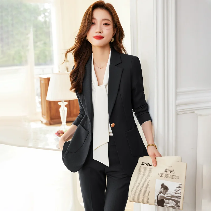 黑色职业西装👔女神范必备