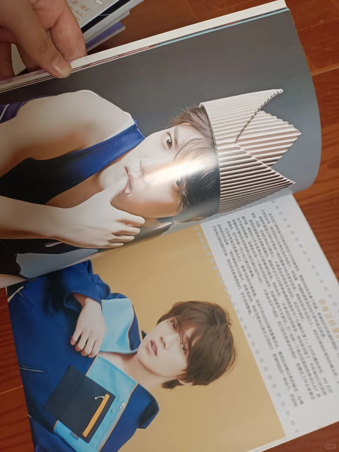 付邮送鹿晗野周 图文写真集pb书签明信片徽
