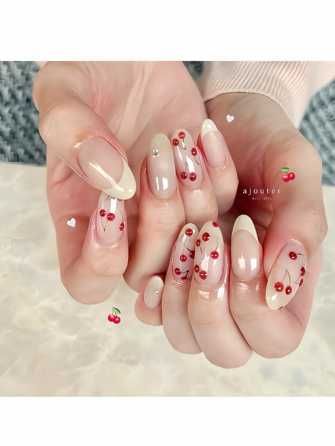秋冬美甲怎么选💅🏻|甜妹少女感樱桃美甲🍒