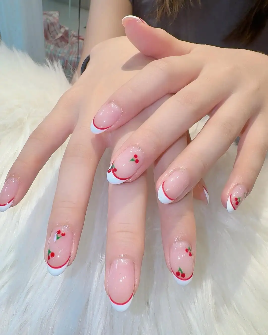 秋冬美甲怎么选💅🏻|甜妹少女感樱桃美甲🍒