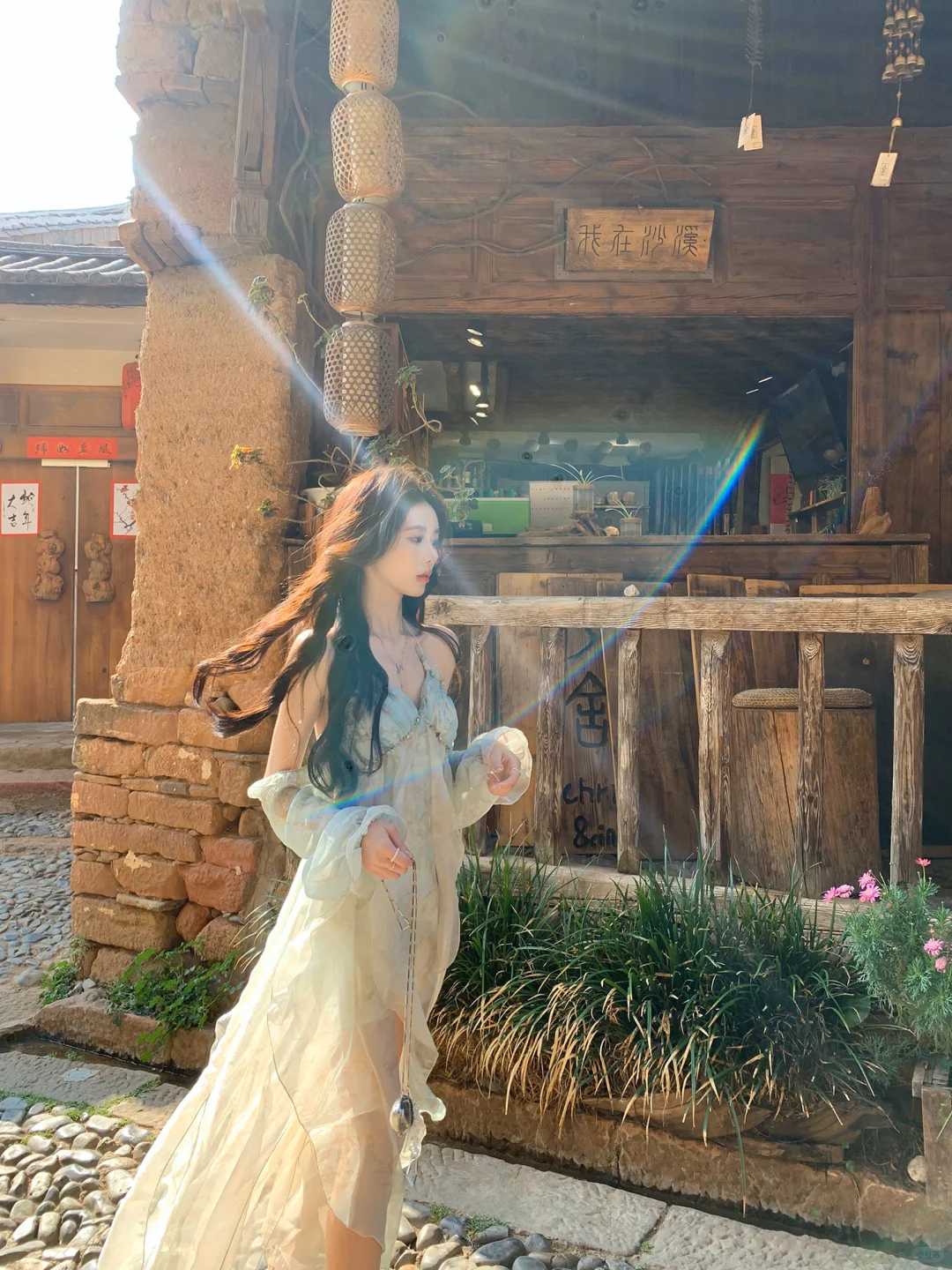 啊啊超好看的神仙裙子👗不规则飘逸裙尾