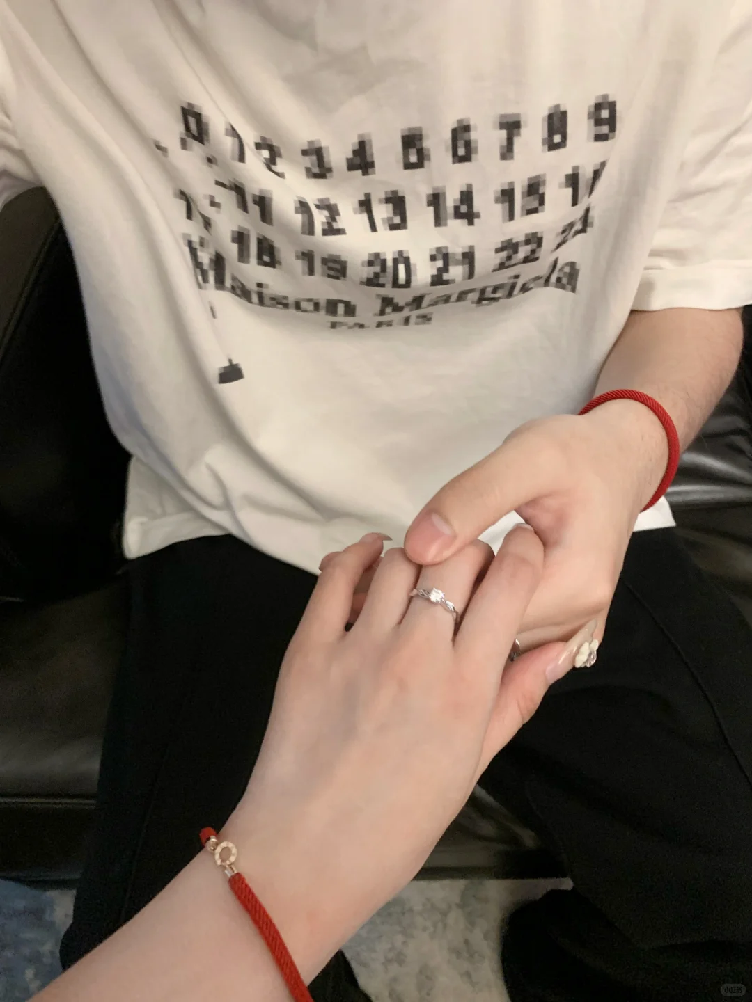 不露脸情侣照超有氛围感💍