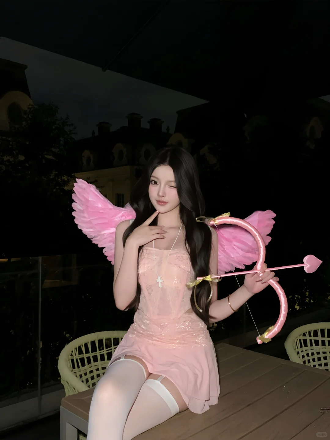 万圣节之粉色丘比特💘