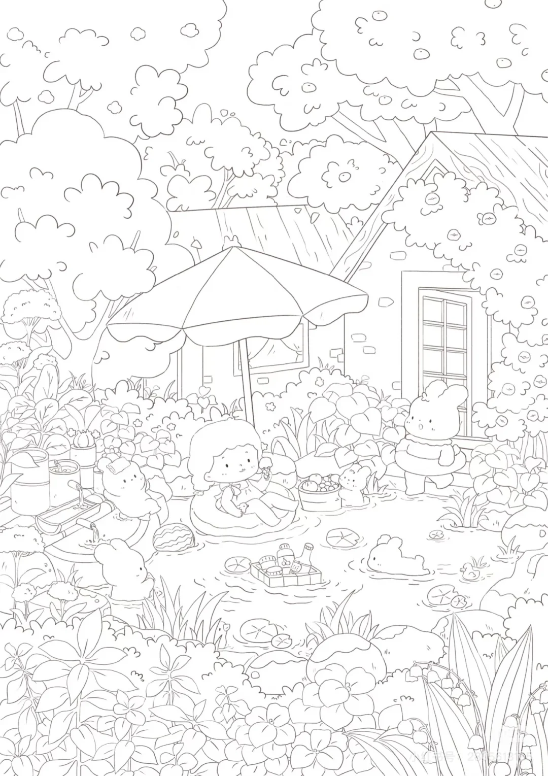 【11/100】控笔练习打卡✅夏日小花园