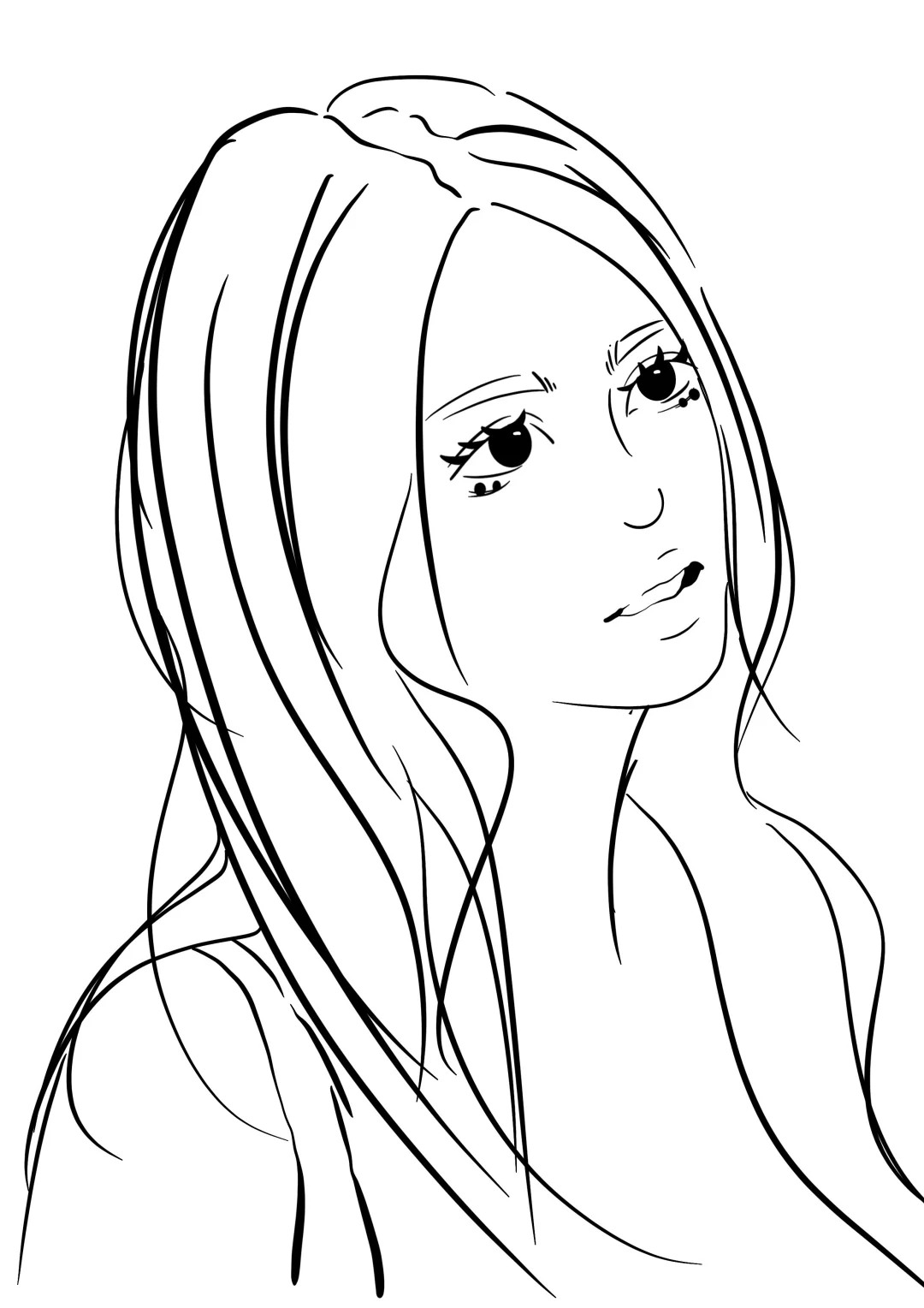 人物手绘头像|方蕾来啦